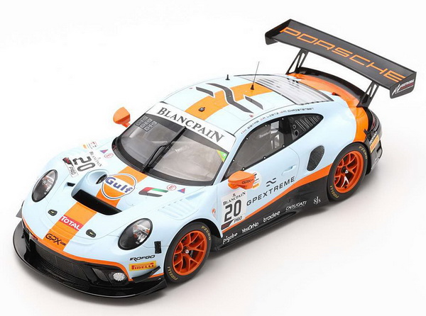 Модель 1:18 Porsche 911 GT3 R №20 «Gulf» Winner 24h Spa (M.Christensen - R.Lietz - K.Estre)
