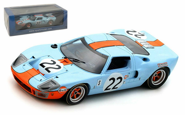 ford gt40 №22 winner 12h sebring 1969 (jacques bernard «jacky» ickx - j. oliver) 43SE69 Модель 1:43