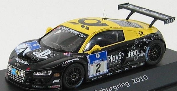 Audi R8 Lms №2 24h Adac Nurburgring (2010) Abt - Collard - Luhr - Mies, Black Yellow