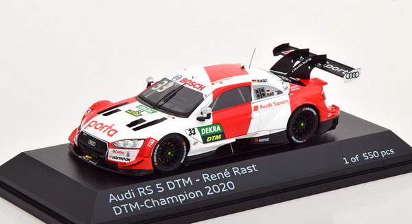 Audi RS 5 №33 DTM Champion (Rene Rast) (L.E.550pcs) 5022000131 Модель 1:43