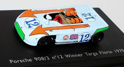 Модель 1:87 Porsche 908/3 №12 Winner Targa Florio (Joseph Siffert - Brian Redman)