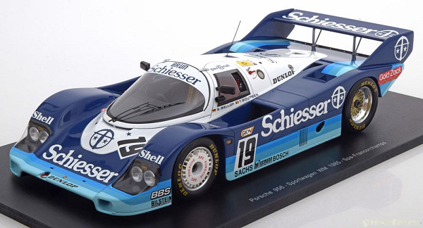 Porsche 956 №19 «Schiesser» 1000km Spa (Stefan Bellof - Thierry Boutsen) (L.E.300pcs) CA01816001 Модель 1:18