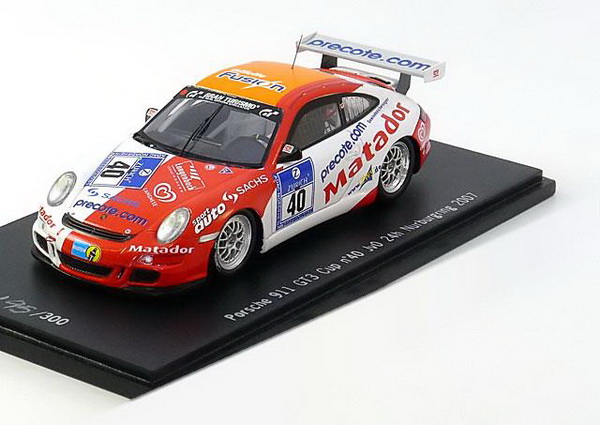 Модель 1:43 Porsche 911 (997) GT3 Cup №40, Nurburgring 2007 Slooten/Roloff/Schwager/Sc
