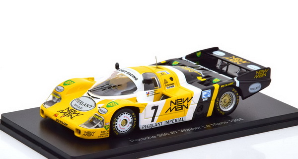 Porsche 956 №7 «New Man» Winner 24h Le Mans (Henri Pescarolo - Klaus Ludwig - S.Johansson) (издание для Hachette) S-LM3 Модель 1:43