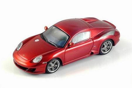 Модель 1:43 Porsche RUF RK Coupe - red met