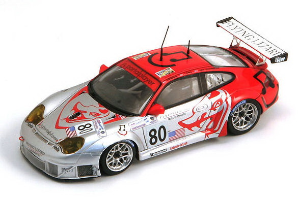 Модель 1:43 Porsche 911 (996) GT3 RSR, №80, Flying Lizard MotorSports, Le Mans, Le Mans, van Overbeek/P.Long, 2006