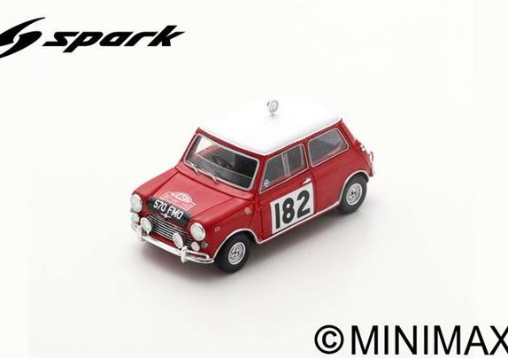 morris cooper s #182 4th monte carlo rally 1964 timo mäkinen - patrick vanson S1191 Модель 1:43
