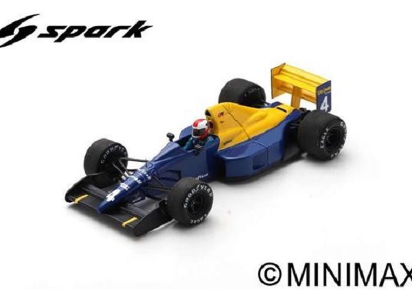 Tyrrell Ford 018 №4 Belgian GP (Johnny Herbert) S1887 Модель 1:43