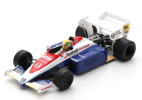 Модель 1:43 Toleman TG184 Hart Turbo F1 Segafredo 3° British GP Brands Hatch 1984 Ayrton Senn