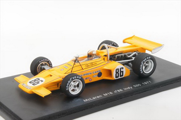 Модель 1:43 McLaren M16 №86 2nd Indy 500 (Peter Revson)