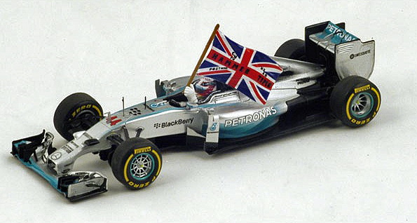 Модель 1:43 Mercedes-Benz F1 W05 Hybrid №44 Winner Abu Dhabi GP (Lewis Hamilton) World Champion Edition