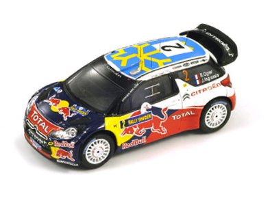 Модель 1:43 Citroen DS3 WRC №2 4th Sweden Rally (Sebastien Ogier - Julien Ingrassia)