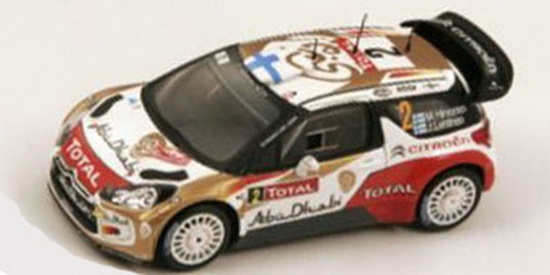 Модель 1:43 Citroen DS3 WRC №2 4th Rallye Monte-Carlo (Mikko Hirvonen - Jere Lehtinen)