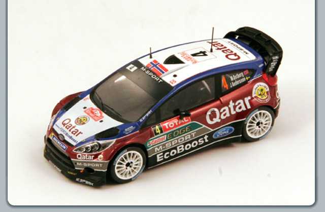 Модель 1:43 Ford Fiesta RS WRC №4 6th Rallye Monte-Carlo (Mads Ostberg - Jonas Andersson)