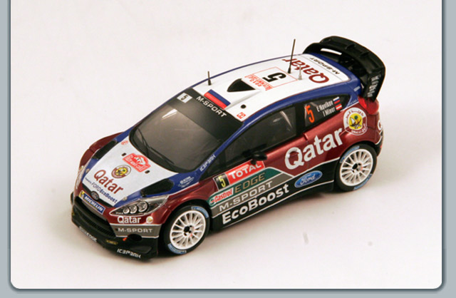 Модель 1:43 Ford Fiesta RS WRC №5 Rallye Monte-Carlo (Evgeny Novikov - I.Minor)