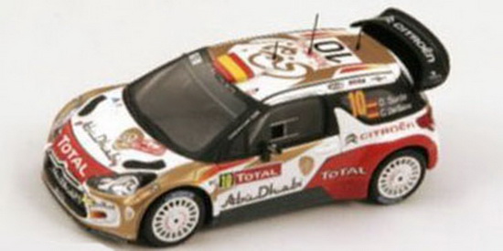 Модель 1:43 Citroen DS3 WRC №10 3rd Rallye Monte-Carlo (Daniel Sordo - Carlos Del Barrio)