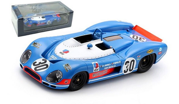 Модель 1:43 Matra Simca - Ms650 Team Equipe Matra Elf N 30 24h Le Mans - 1970 - J.P.Jabouille - P.Depailler - Blue White