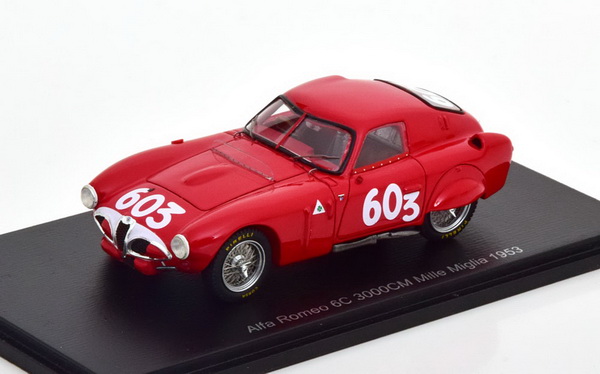 Модель 1:43 Alfa Romeo 6C 3000cm No.603, Mille Miglia 1953 Kling/Klenk