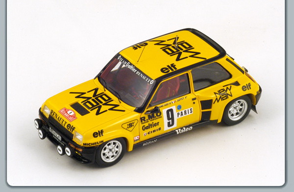 Модель 1:43 Renault 5 Turbo №9 5th Monte-Carlo Rally (Bruno Saby - F. Sappey)
