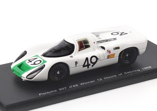 Модель 1:43 Porsche 907 №49 Winner 12h Sebring (H.Hermann - Joseph Siffert)