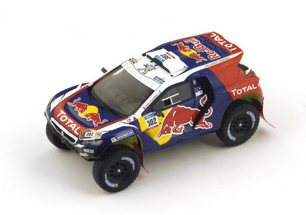 Модель 1:43 Peugeot DKR №302 Dakar Rally (Stephane Peterhansel - Jean-Paul Cottret)