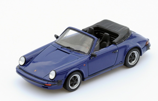 Porsche 911 3.2 Cabriolet 1989 (blue) S4468 Модель 1:43