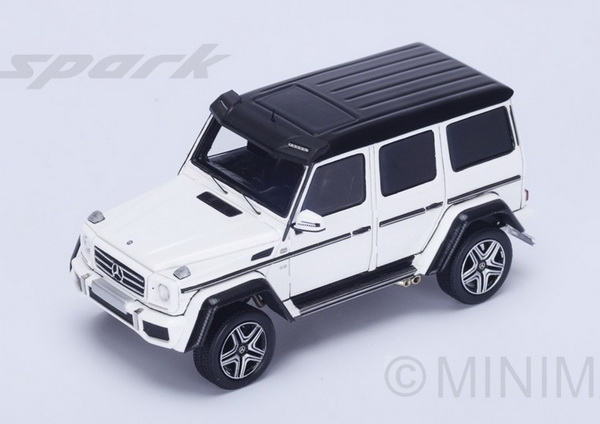 mercedes-benz amg g500 4x4 2015 (white / black) S4693 Модель 1:43