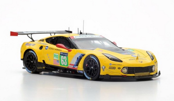 Модель 1:43 Chevrolet Corvette C7.R №63 LMGTE Pro Corvette Racing - GM (Jan Magnussen - Antonio Garcia - Jordan Taylor)