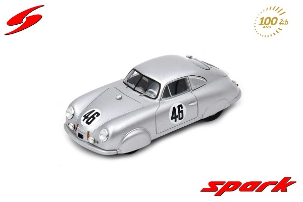 Модель 1:43 Porsche 356 Team Porsche K.G. N 46 24h Le Mans 1951 A.Veuillet - E.Mouche - Silver