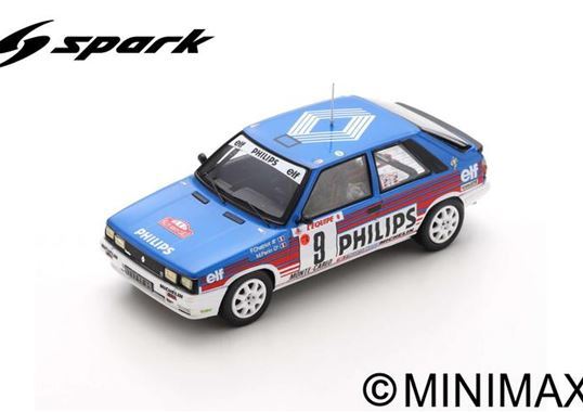 renault 11 turbo №9 «philips» rally monte-carlo (françois chatriot - michel périn) S5569 Модель 1:43