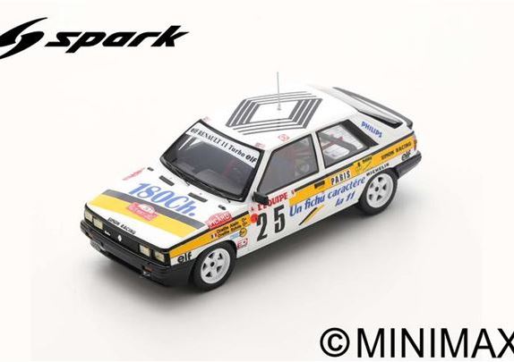 Модель 1:43 Renault 11 Turbo #25 Rally Monte Carlo 1986 Alain Oreille - Sylvie Oreille