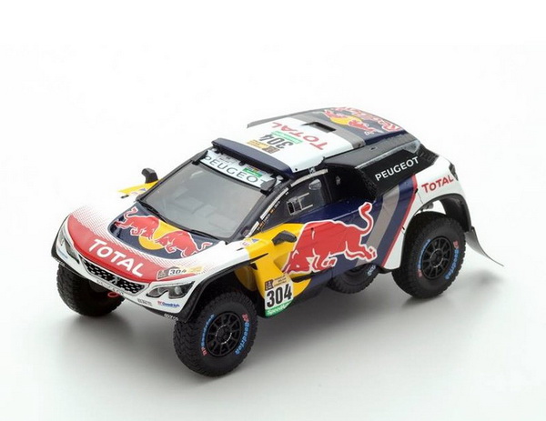 Модель 1:43 Peugeot 3008 DKR #304 Dakar 2017 C. Sainz - L. Cruz