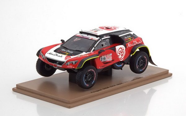 Модель 1:43 Peugeot 3008 DKR Maxi №319 Rally Dakar (Khalid Al Qassimi - Pascal Maimom)