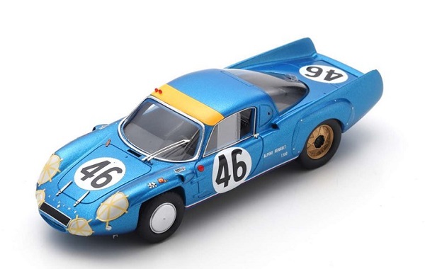 Alpine A210 #46 9th 24H Le Mans 1967 H. Grandsire - J. Rosinski S5687 Модель 1:43