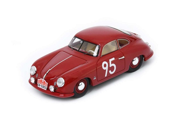 Модель 1:43 Porsche - 356 Coupe N 95 Rally Montecarlo 1954 Siegfried Schild - Bjornestad - Red