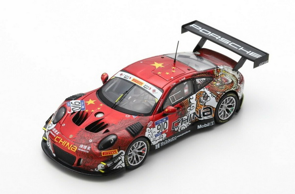 Модель 1:43 Porsche 911 (991) GT3 R №910, Herberth Motorsport, FIA GT Nations Cup, Bahrain, Team China, L.Chao/Y.Hongli