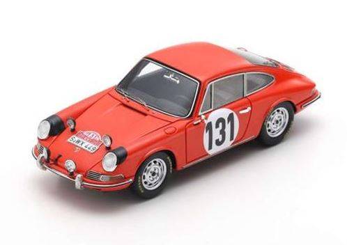 Модель 1:43 Porsche 911 #131 Monte Carlo Rally 1966 G. Klass - R. Wütherich