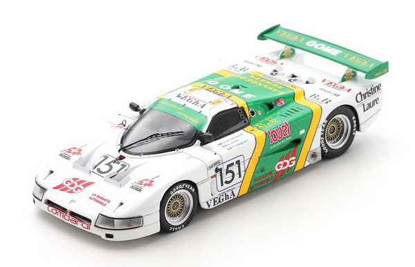 Spice SE6C 3.3l V8 Team Pierre Alain Lombardi N 151 24h Le Mans 1989 P.A.Lombardi - B.Sotty - F.Magnini S6809 Модель 1:43