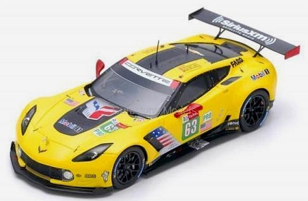 Модель 1:43 Chevrolet Corvette C7.R №63 Le Mans (Magnussen - Antonio Garcia - Mike Rockenfeller)