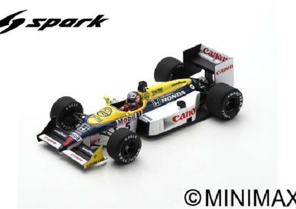 Williams Honda FW11B №5 «Canon» Winner French GP (Nigel Mansell) S7482 Модель 1:43