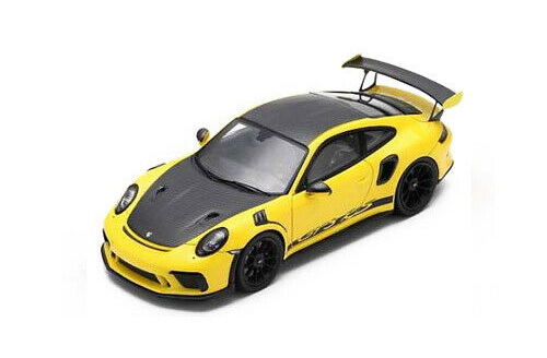 porsche 911 gt3 rs weissach package - yellow/black S7628 Модель 1:43