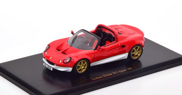 Модель 1:43 Lotus Elise S1 Type 49 (RHD) - red