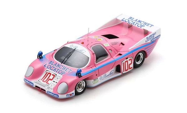 Модель 1:43 Rondeau - M379c 3.0l V8 Team Blanchet Lacatop N 102 24h Le Mans 1986 Lucien Rossiaud - Bruno Sotty - Noel Del Bello - Pink Whit