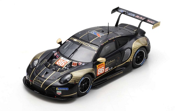 Модель 1:43 Porsche - 911 992 Rsr-19 Team Gr Racing N 86 8h Baharain 2023 Micheal Wainwright - Riccardo Pera - Benjamin Barker - Black Gold