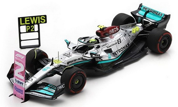 Модель 1:43 Mercedes W13E Team Mercedes-AMG Petronas F1 N 44 2nd Brazilian GP 2022 Lewis Hamilton
