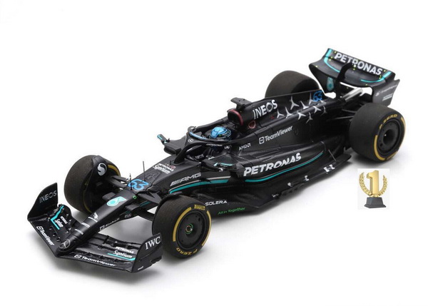 Модель 1:43 Mercedes W14 Team Mercedes-AMG Petronas Formula One №63 5th British GP 2023 (George Russel)