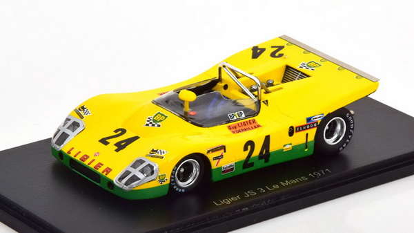 Ligier JS 3 No.24, 24h Le Mans 1971 Ligier/Depailler S8620 Модель 1:43
