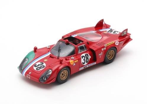 Модель 1:43 Alfa Romeo T33/2 #38 24h Le Mans 1969 G. Gosselin - C. Bourgoignie