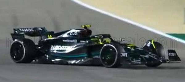 Модель 1:43 Mercedes GP W14 Team Mercedes-AMG Petronas Formula One №44 2nd Spain GP 2023 Lewis Hamilton - Matt Black