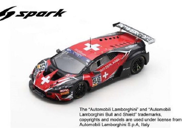 Модель 1:43 Lamborghini Huracán GT3 EVO #58 - FIA Motorsport Games GT Cup Vallelunga 2019 Team Switzerland
